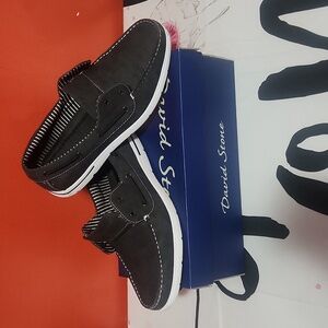 Charcoal Slip-On Loafers for Men